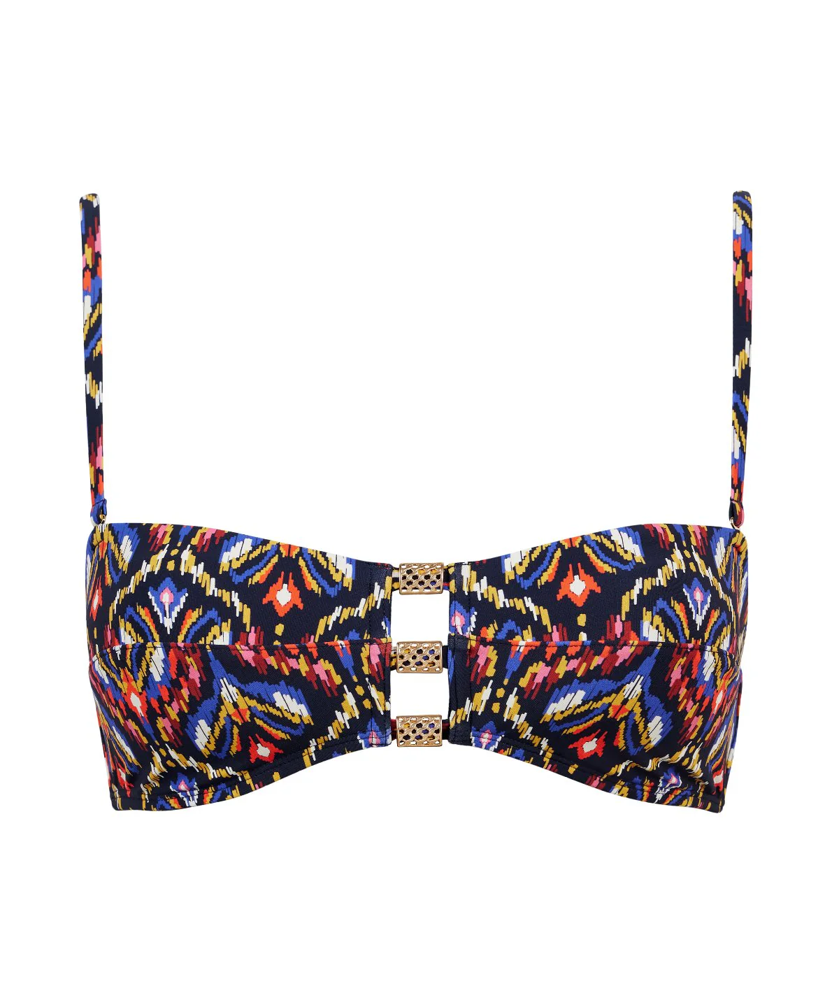 Sunkissed Allure Haut de maillot de bain Bandeau coques amovibles Ikat - Image 3