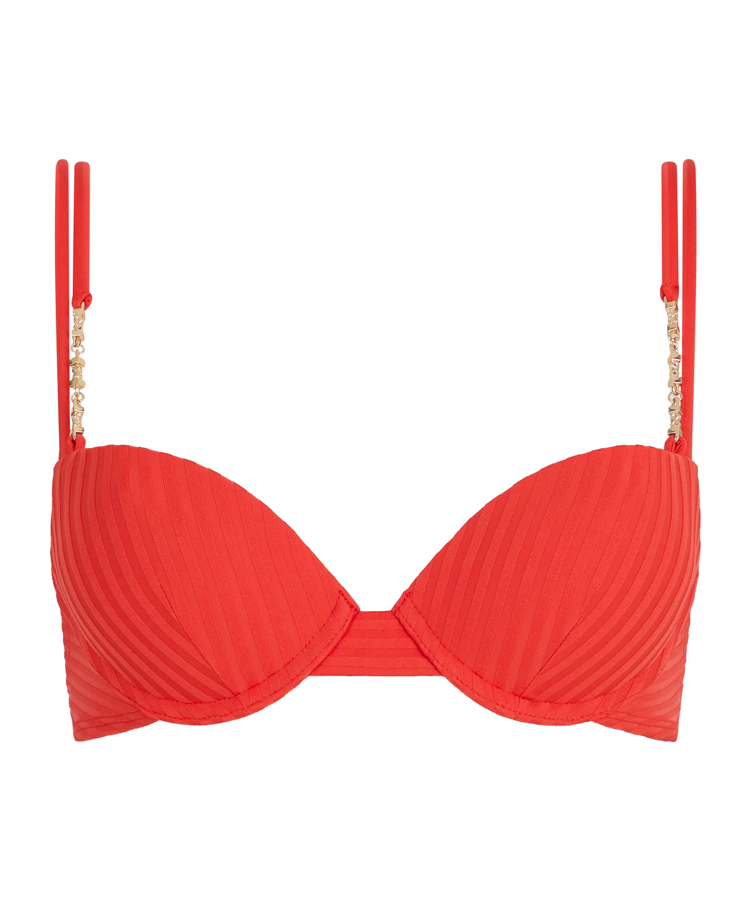 Sun Pop Haut de maillot de bain Push-up coques Corail - Image 5