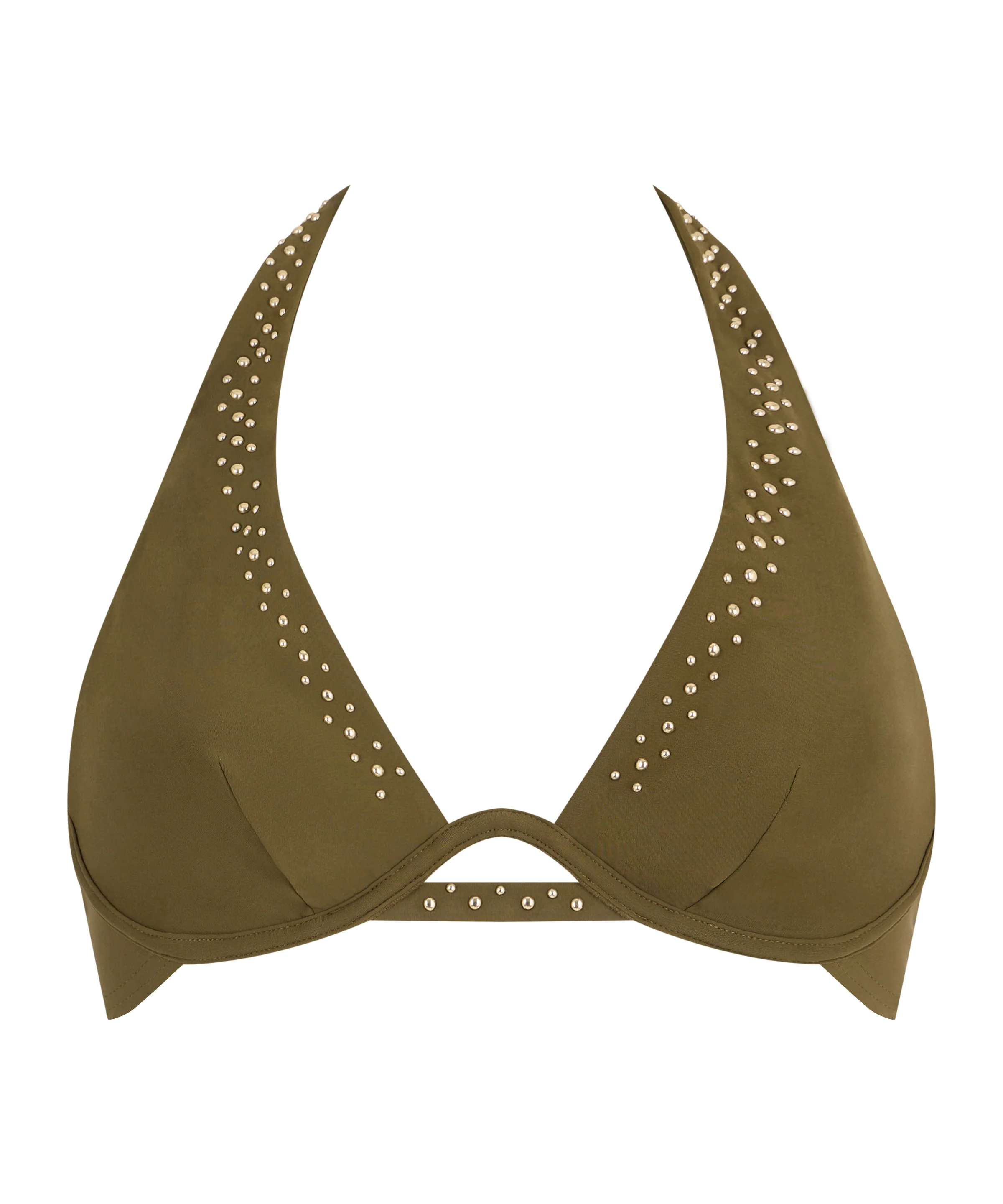 Summer Stars Haut de maillot de bain Triangle mono-armature Khaki - Image 5