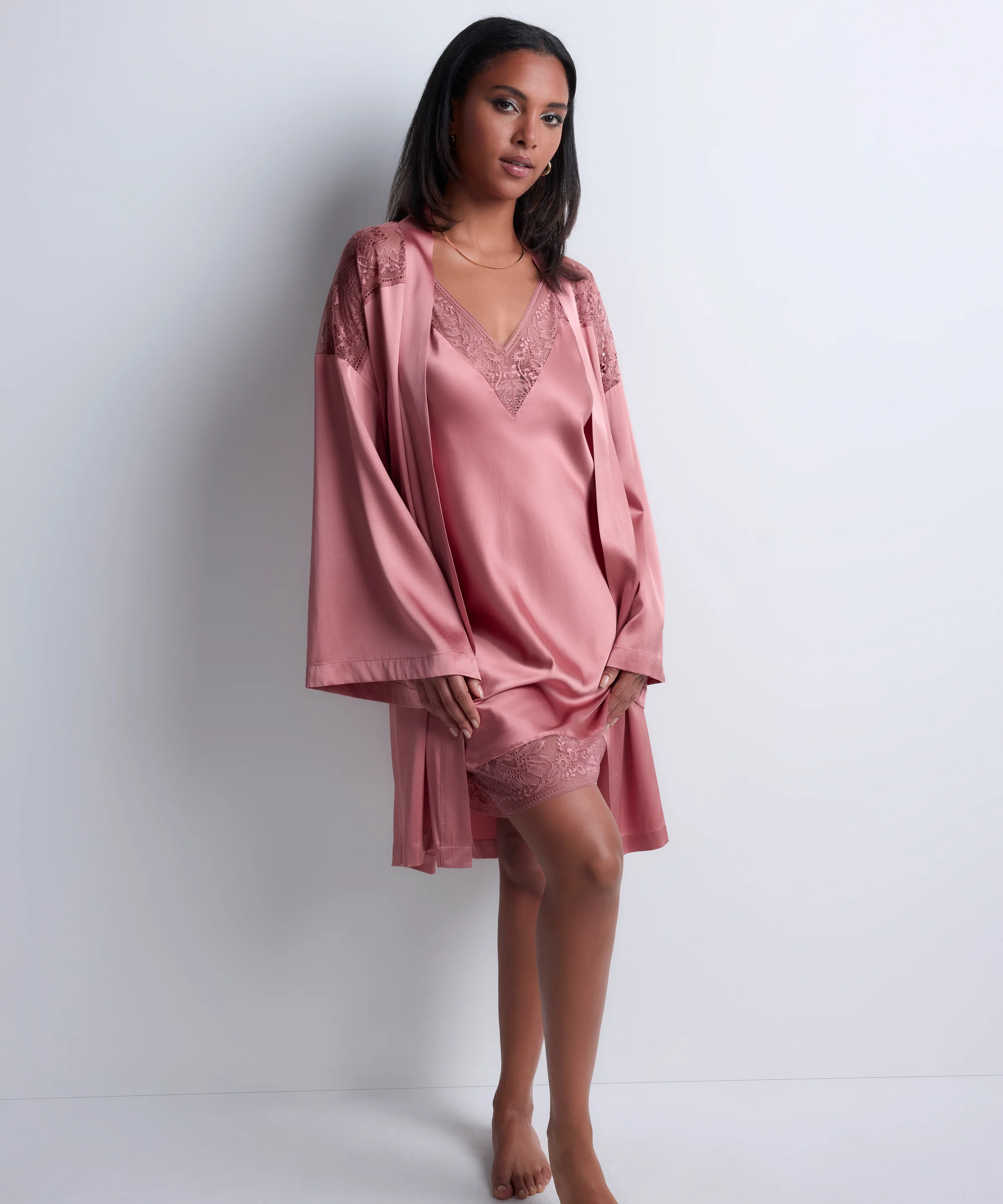 Midnight Whisper Kimono Warm Pink - Image 3