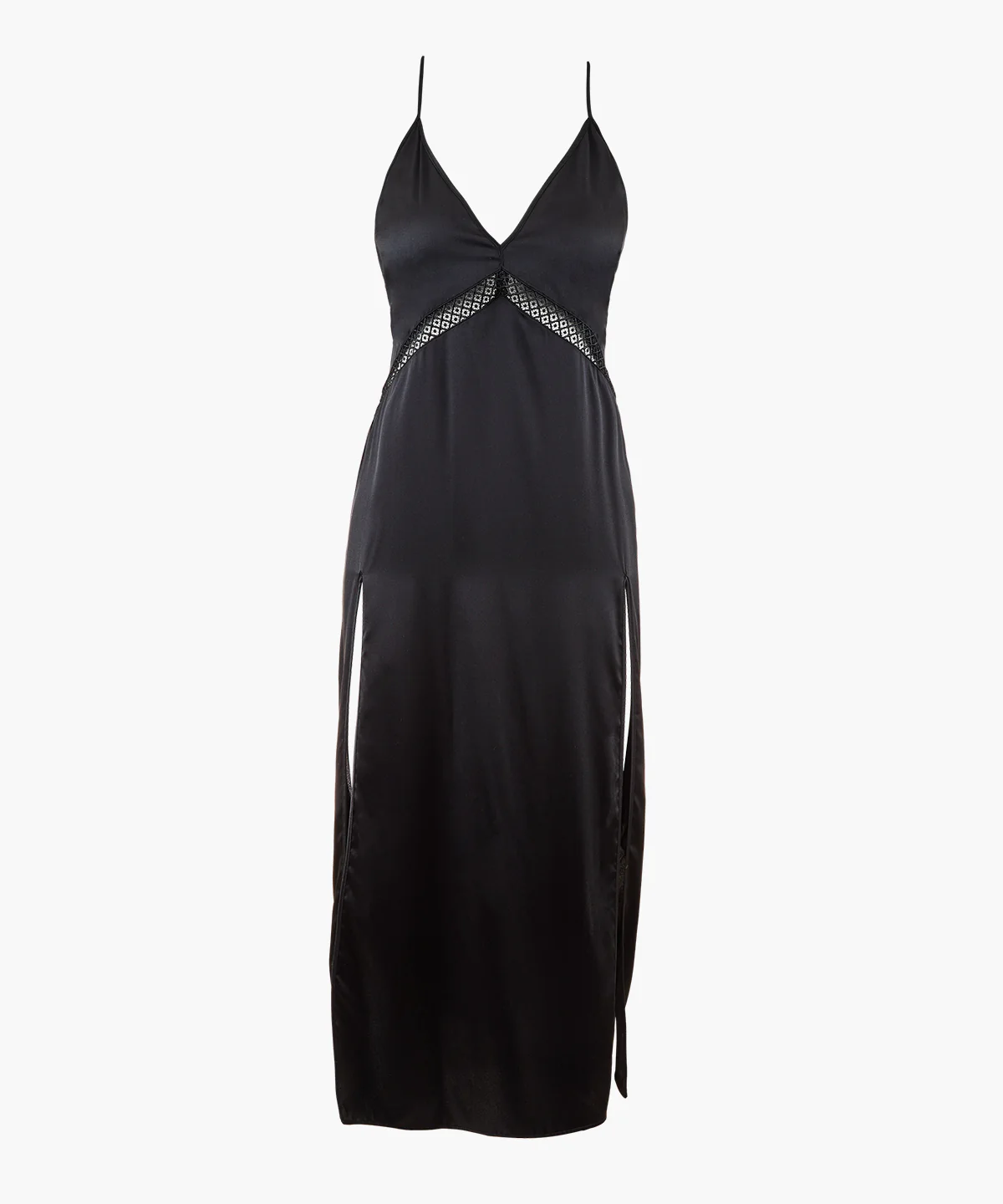 Silk Desire Nuisette longue Noir