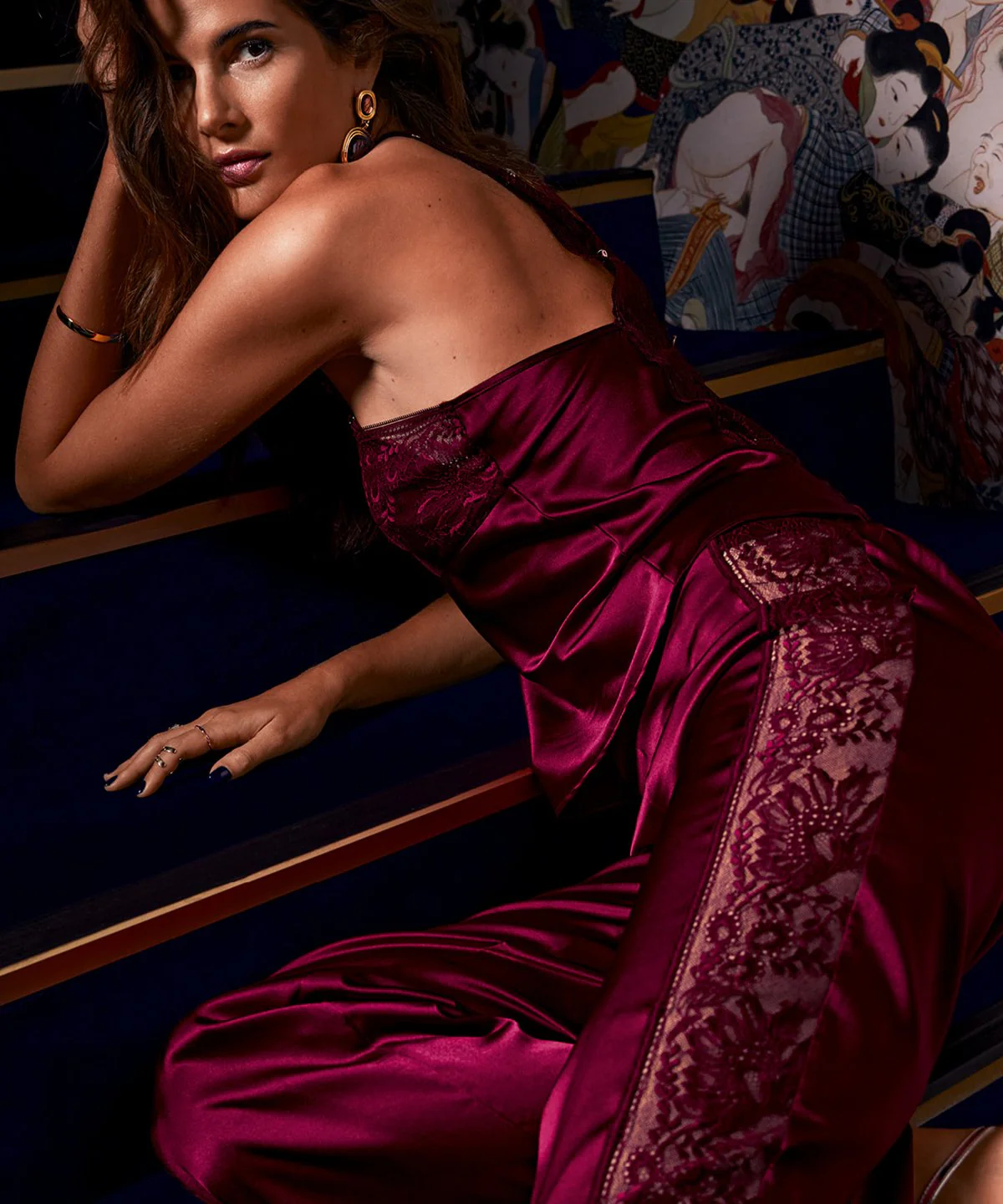 Midnight Whisper Pantalon Crimson Red - Image 7