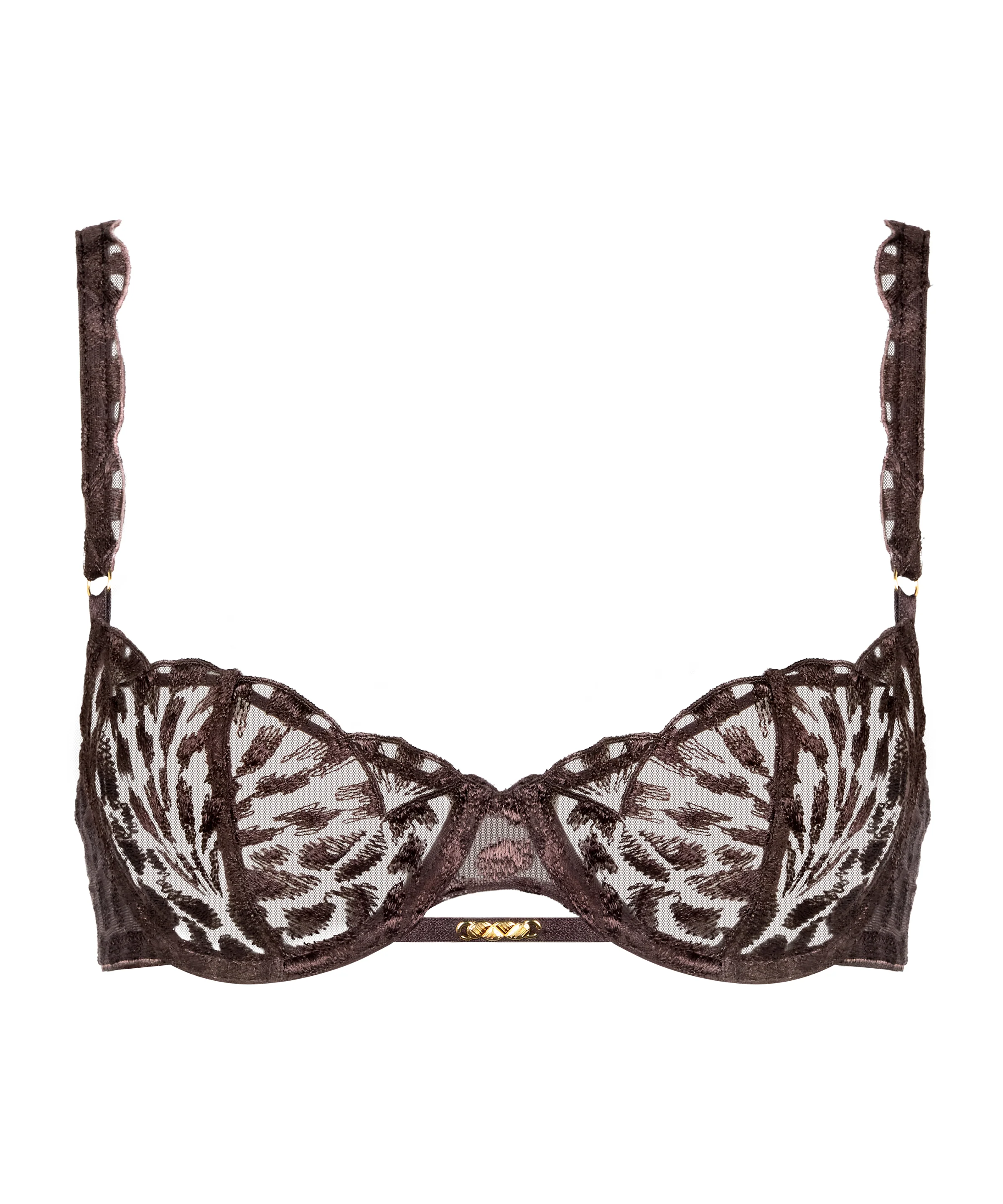 Crazy in Love Soutien-gorge Corbeille avec armatures Satin Brown - Image 3
