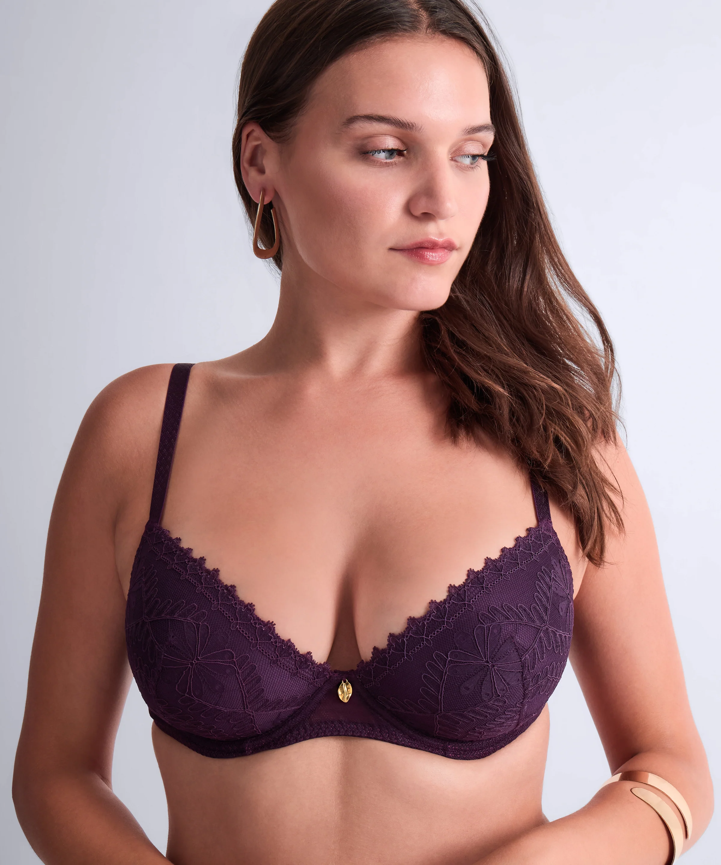 Mystery of Love Soutien-gorge Push-up coques Plum - Image 6